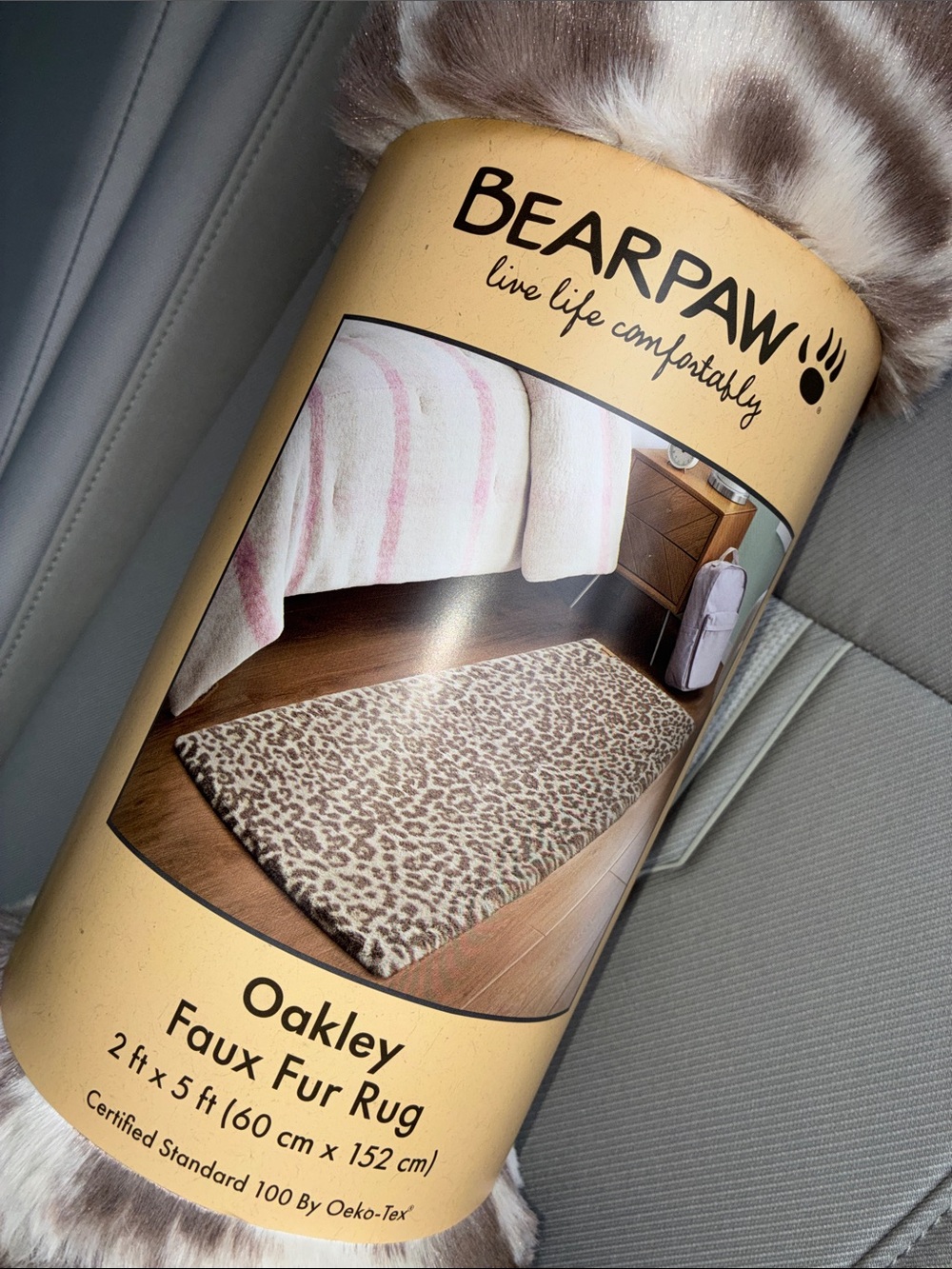 Bearpaw Faux Fur Rug